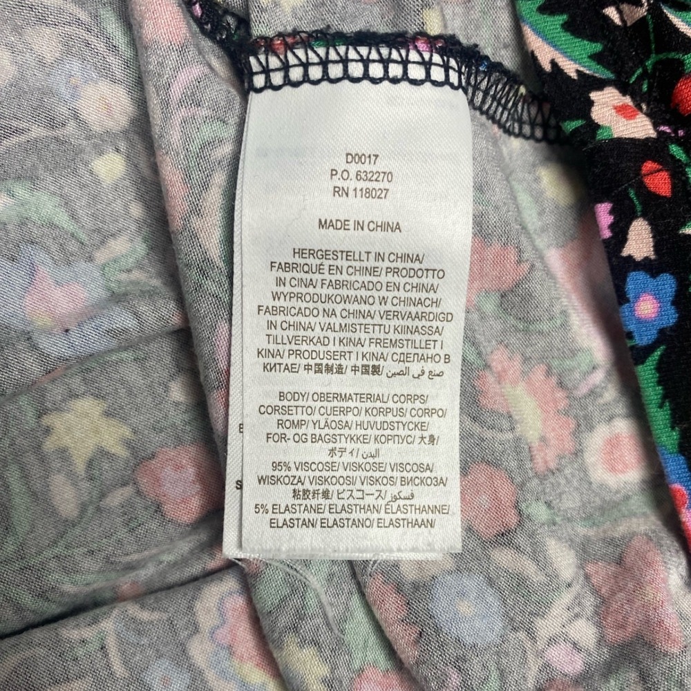 Boden Maxi Dress Womens 8R Black Colorful Floral Cottagecore Boho Dark Romantic - Picture 5 of 8